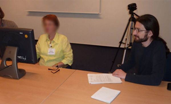 Usability test setup